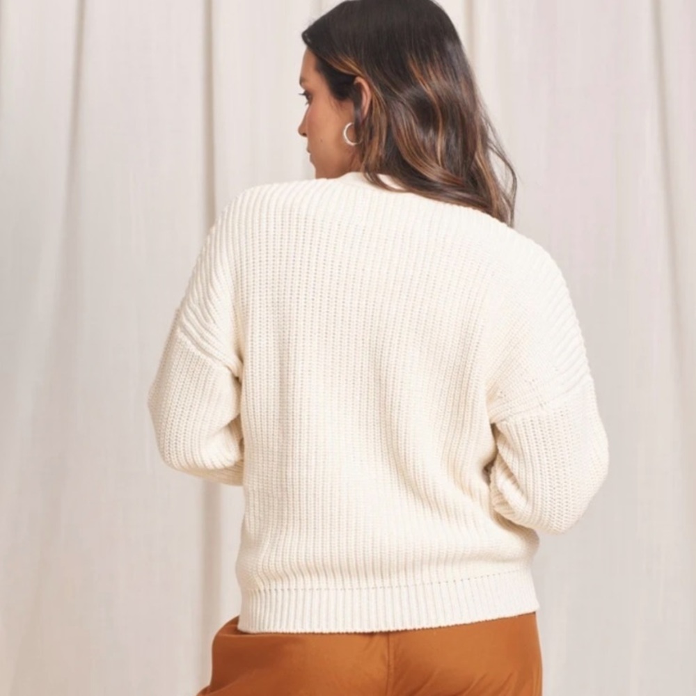 Tradlands Shelter Cotton Cardigan White/ Cream xsmall - Picture 2 of 6